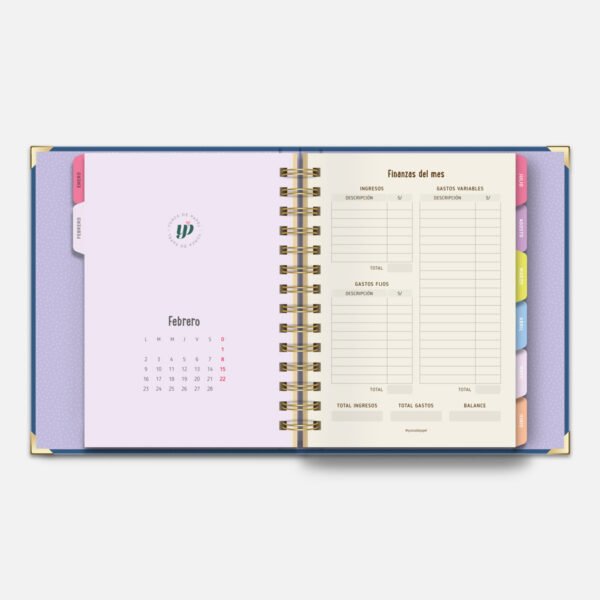 Agenda bidiaria 2026. Anthea