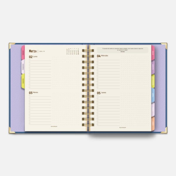 Agenda bidiaria 2026. Anthea