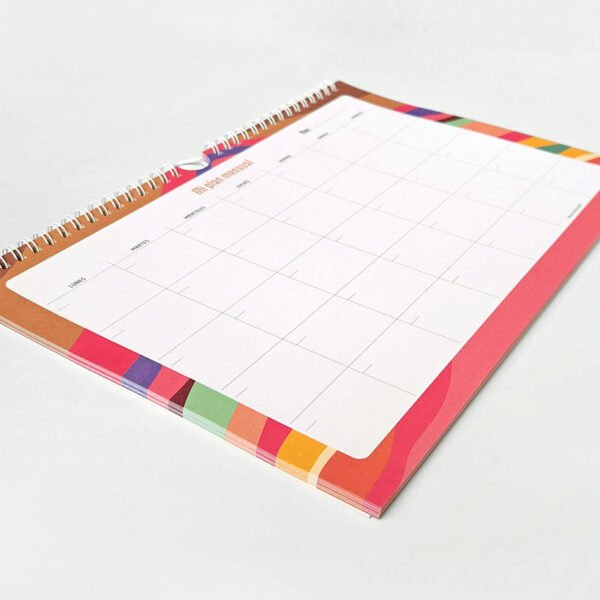 Planner mensual Andean Pop